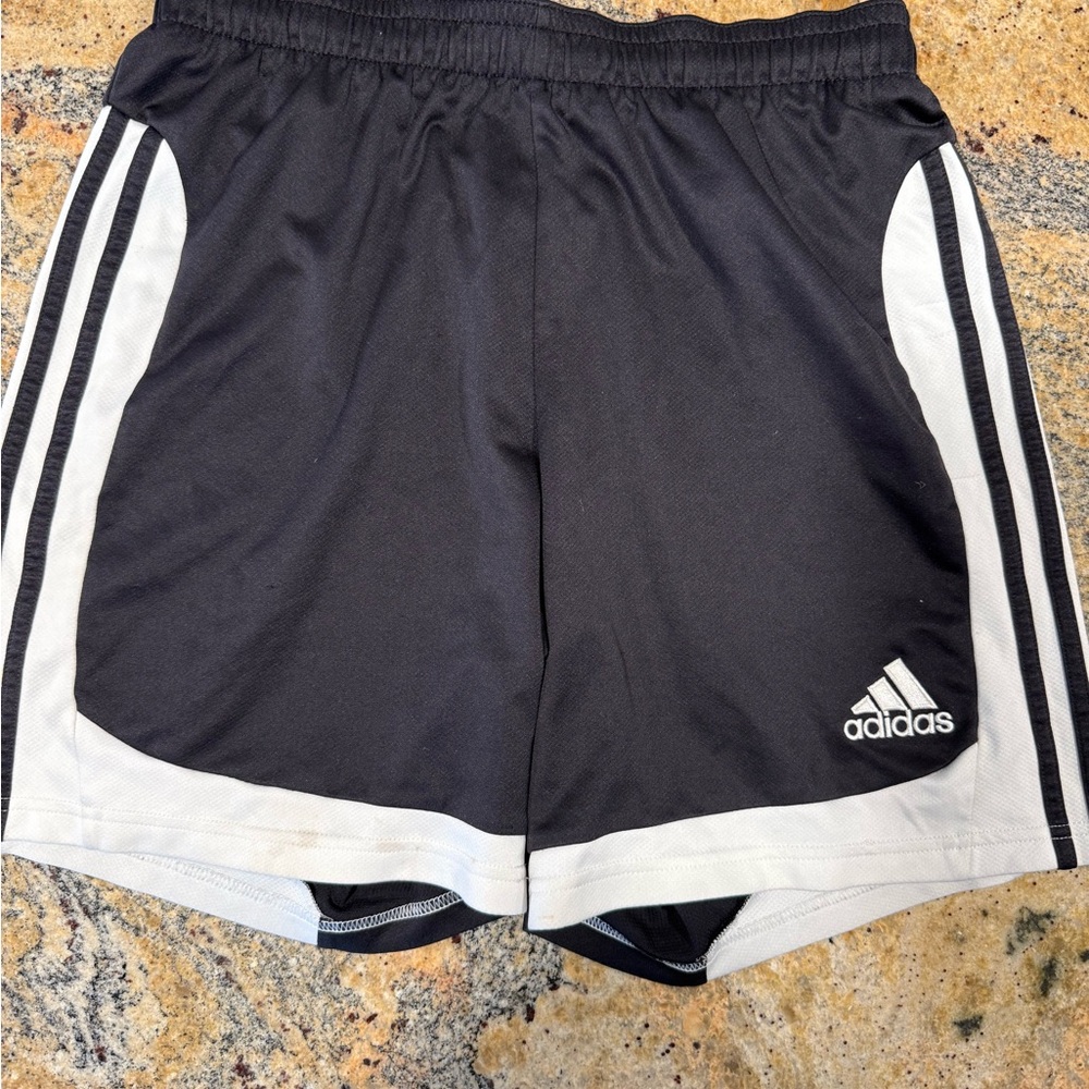 Adidas Black and White Sports Shorts